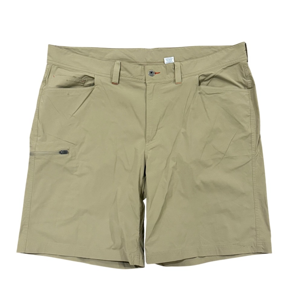 LL Bean Mens Vista Trekking Shorts Khaki Tan 40W Stretch Hiking 504179